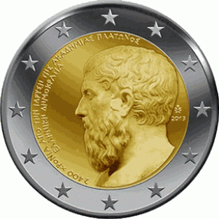 2 EURO 2013 Plato UNC Griekenland